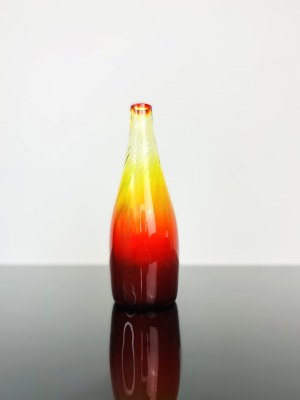 Jan Gabrhel (1930), Art Glass Vase, Spectrum of Colors, Czechoslovakia, 20 cm