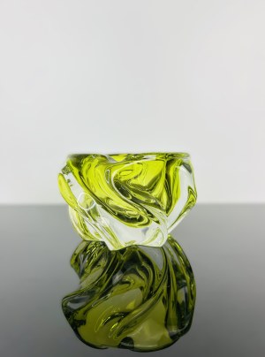 Josef Hospodka (1923-1989), Citrine Propeller Ashtray by Josef Michal Hospodka, Chřibská, 1970s