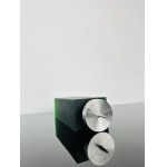 František Vízner (1936 - 2011), Elegant Art Glass Candlestick by F.Vizner, Czechoslovakia