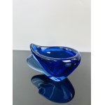 Mária Stáhlíková & Milena Velíšková, Blue Art Glass Vase by Mária Stáhlíková & Milena Velíšková, Škrdlovice Glassworks, 1960, Model 6014