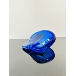 Mária Stáhlíková & Milena Velíšková, Blue Art Glass Vase by Mária Stáhlíková & Milena Velíšková, Škrdlovice Glassworks, 1960, Model 6014