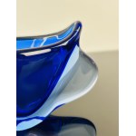 Mária Stáhlíková & Milena Velíšková, Blue Art Glass Vase by Mária Stáhlíková & Milena Velíšková, Škrdlovice Glassworks, 1960, Model 6014