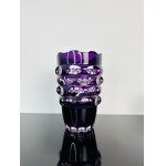 Amethyst Art Glass Set - Vase & Bowl, Czechoslovakia