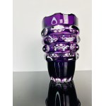 Amethyst Art Glass Set - Vase & Bowl, Czechoslovakia