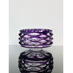 Amethyst Art Glass Set - Vase & Bowl, Czechoslovakia