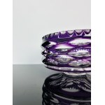 Amethyst Art Glass Set - Vase & Bowl, Czechoslovakia