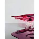 Josef Hospodka (1923-1989), Pink Art Glass Bowl by Chribska, 1960s