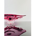Josef Hospodka (1923-1989), Pink Art Glass Bowl by Chribska, 1960s