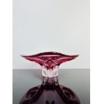 Josef Hospodka (1923-1989), Pink Art Glass Bowl by Chribska, 1960s