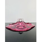 Josef Hospodka (1923-1989), Pink Art Glass Bowl by Chribska, 1960s