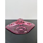 Josef Hospodka (1923-1989), Pink Art Glass Bowl by Chribska, 1960s