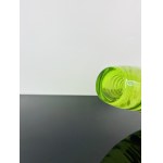 Green Art Glass Vase - Nový Bor, Czechoslovakia, 1960s-1970s