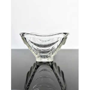 Václav Hanuš (1924 - 2009), Pressed Glass Bowl by Heřmanova Huť Glassworks, Model 20035