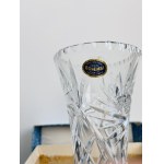 Large Hand-Cut Crystal Vase, Bohemia Crystal, 33 cm