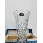 Large Hand-Cut Crystal Vase, Bohemia Crystal, 33 cm