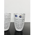Pair of Hand-Cut Crystal Vases, Bohemia Crystal, 13.5 cm