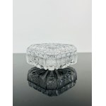 Czech Crystal Glass Lidded Jar - Hand-Cut Bohemian Crystal