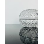 Czech Crystal Glass Lidded Jar - Hand-Cut Bohemian Crystal
