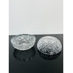 Czech Crystal Glass Lidded Jar - Hand-Cut Bohemian Crystal