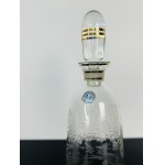 Hand-Engraved Crystal Decanter with Deer Motif, Borocrystal, 28 cm