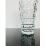 František Pečený, Large Pressed Glass Vase 31CM, Heřmanova Huť, 1963, Model 20040/200