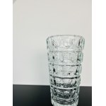 František Pečený, Large Pressed Glass Vase 31CM, Heřmanova Huť, 1963, Model 20040/200