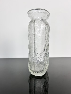 Pavel Pánek, Pressed Art Glass Vase by Pavel Pánek, Rosice Glassworks, 1973, Model 2301/23