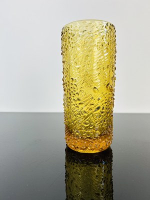 Pressed Glass Vase with Organic Shape