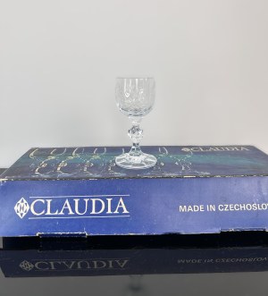Set of 6 Small Crystal Glasses - Claudia, Czechoslovakia
