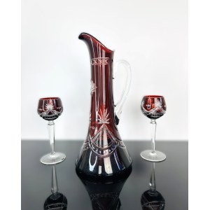 Czech Crystal Glass Vase - Hand-Cut Bohemian Crystal