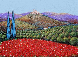 Alicia Kappa, The castle and the tranquility of the Tuscan vineyards, 2025