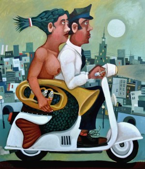 Vladislav Stalmachev, On the Wharf Street, 2025