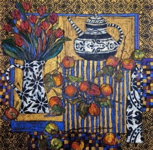 Rozalia Wojcik, Still life with apples, 2022