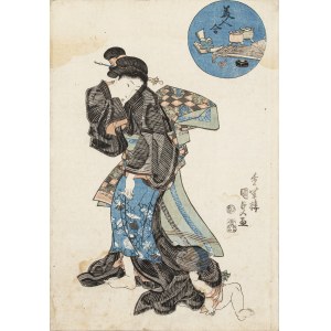 Utagawa Kunisada (1786-1865), Matka z dzieckiem, przed 1846