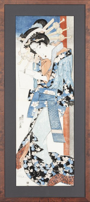 Eisen Keisai (1790-1848), Oiran [courtesan of the highest rank], ca. 1830-1845.