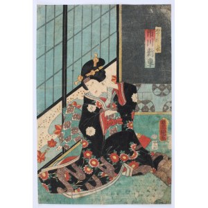 Utagawa Kunisada (1786-1865), Scena rodzajowa, ok. 1842-1846