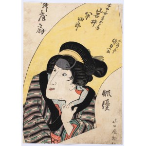 Utagawa Kunisada (1786-1865), Aktor teatru Kabuki, przed 1844