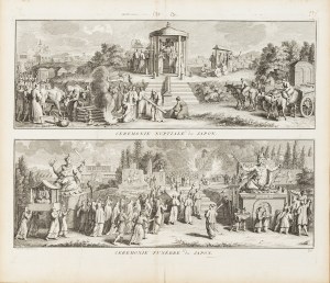 Bernard Picart (1673-1733), Neptune Ceremony and Funeral Ceremony in Japan, 1727