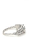 WHITE GOLD RING - 3.87 GR WITH DIAMONDS - DH-R700