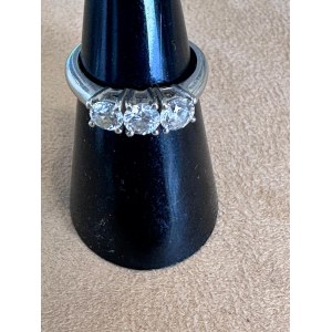WHITE GOLD TRILOGY RING WITH LAB-GROWN DIAMONDS - TRIL LG4
