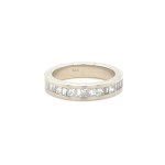 WHITE GOLD RING - 6.48 GR WITH NATURAL DIAMONDS - DH-R974