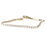 18K GOLD TENNIS BRACELET 4.55 GR