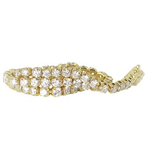 18K GOLD TENNIS BRACELET 4.55 GR