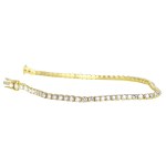 18K GOLD TENNIS BRACELET 4.55 GR