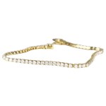 18K GOLD TENNIS BRACELET 4.55 GR