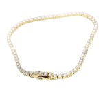 18K GOLD TENNIS BRACELET 4.55 GR