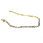 18K GOLD TENNIS BRACELET 4.55 GR