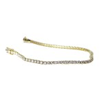 18K GOLD TENNIS BRACELET 4.55 GR