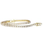 18K GOLD TENNIS BRACELET 4.55 GR