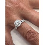 425 LG GOLD RING WITH LAB GROWN DIAMONDS